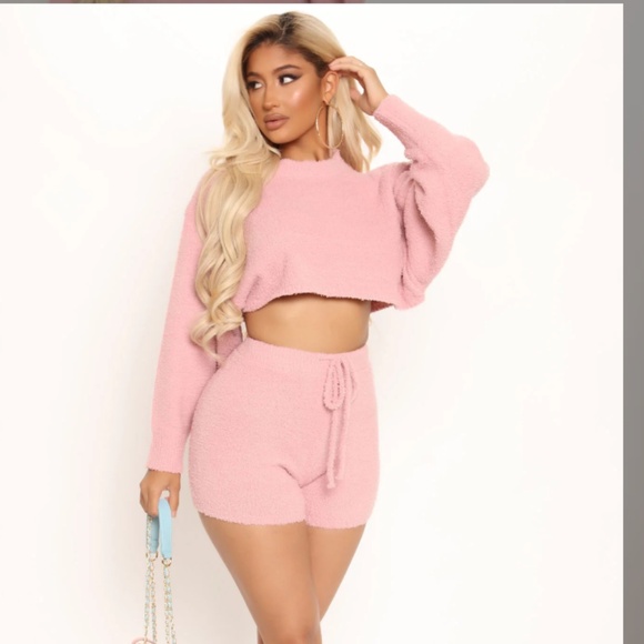 Long Story Short Short Set - Pink Small - Picture 1 of 4